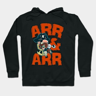 Arr & Arr - Funny Rest And Relaxation Pirate On Vacation Hoodie